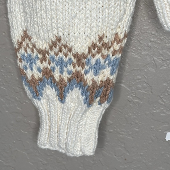 Vintage Liz Sport “Irish Brogue” hand knit cotton sweater - Picture 3 of 11